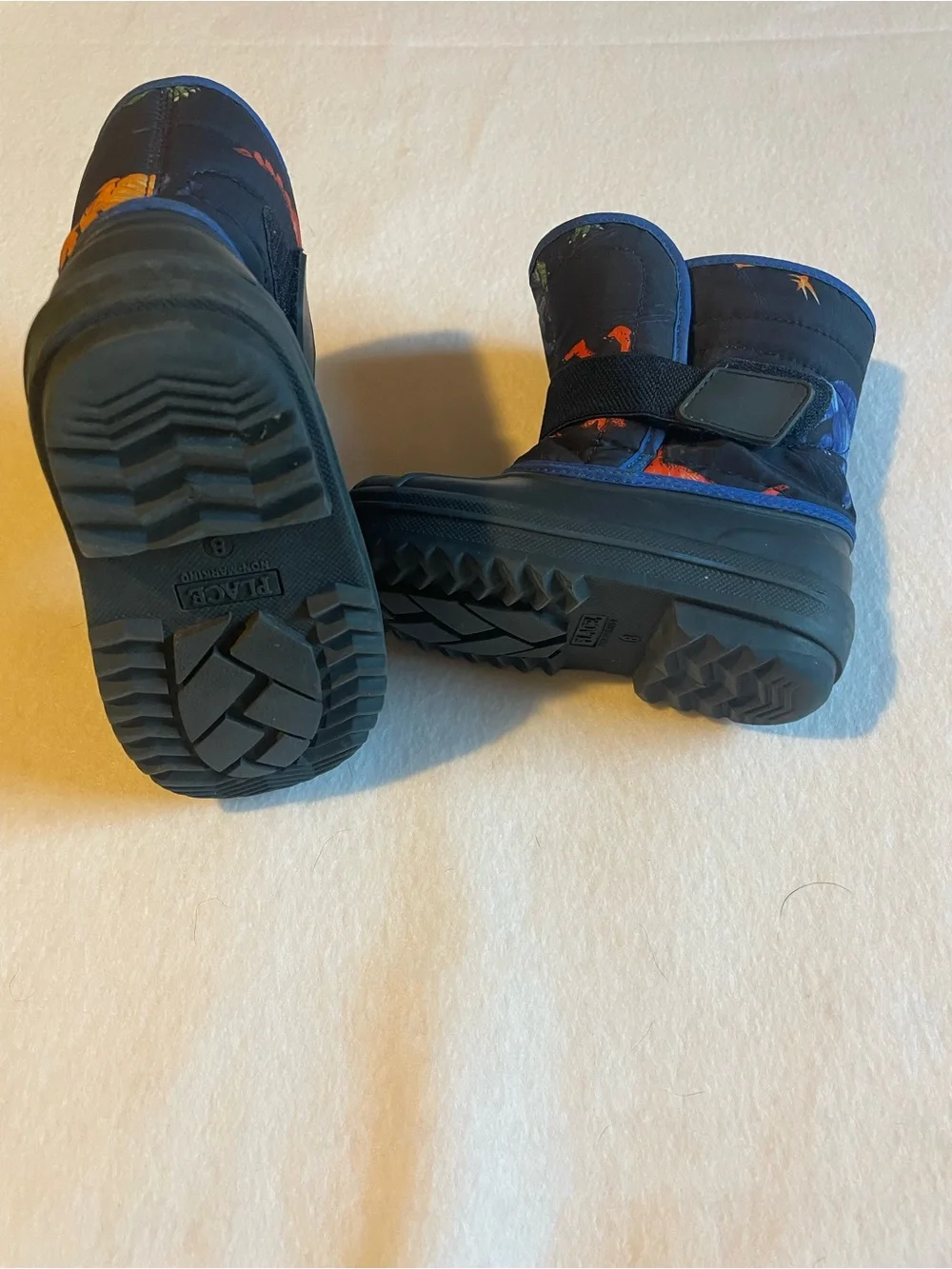 Place Kids Navy Blue and Black Insulated Snow Boots